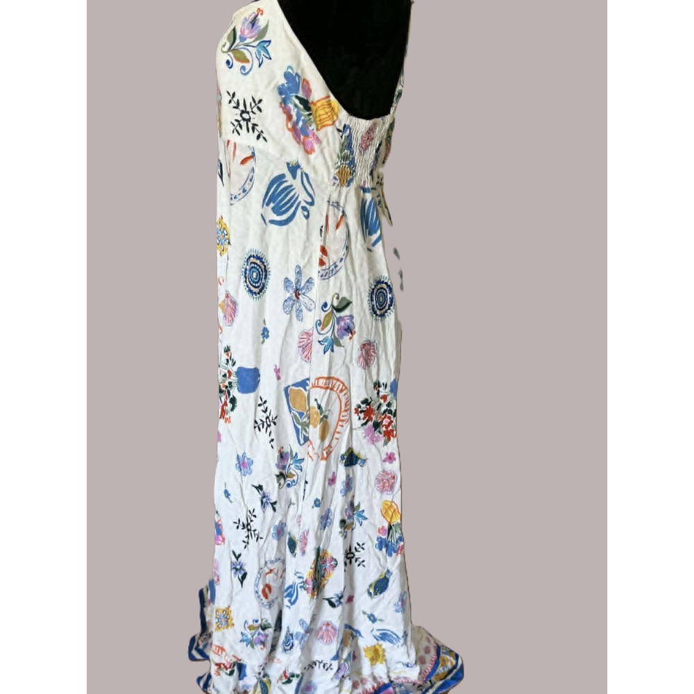 Label of Love Linen Blend Sundress SZ XL Adjustable Straps - Picture 6 of 12
